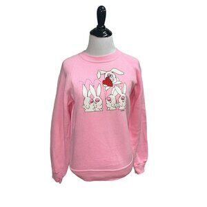 Sportswear Vintage 1980's Women's S Small Kersten Brothers Bunny Sweater Pink